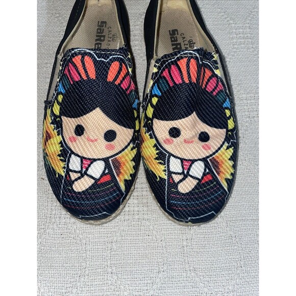 Calzado Sarey Women’s Casual Espadrilles Size 4 M Multicolor Canvas Beach Cruise - Picture 7 of 12